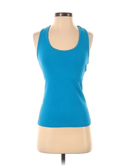 Pre-owned Beyond Yoga Tank Top Blue Halter Neckline Tops