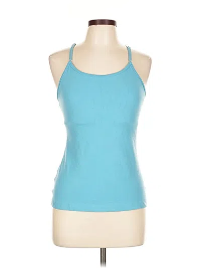 Pre-owned Beyond Yoga Tank Top Blue Halter Neckline Tops