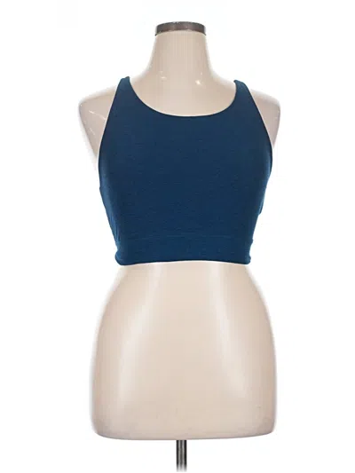 Pre-owned Beyond Yoga Tank Top Blue Halter Neckline Tops