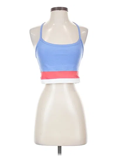 Pre-owned Beyond Yoga Tank Top Blue Halter Neckline Tops