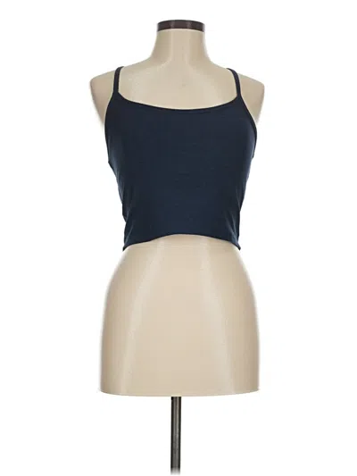Pre-owned Beyond Yoga Tank Top Blue Halter Neckline Tops