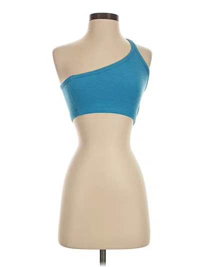 Pre-owned Beyond Yoga Tank Top Blue One Shoulder Neckline Tops