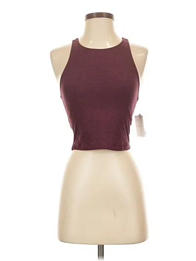 Beyond Yoga Tank Top Burgundy Halter Neckline Tops
