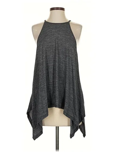 Pre-owned Beyond Yoga Tank Top Gray Halter Neckline Tops