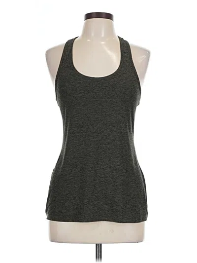 Pre-owned Beyond Yoga Tank Top Gray Halter Neckline Tops