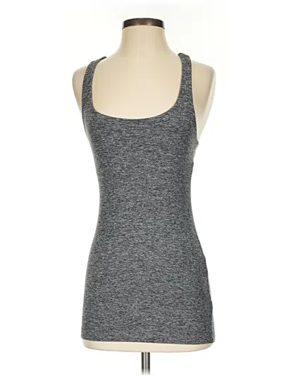 Pre-owned Beyond Yoga Tank Top Gray Halter Neckline Tops