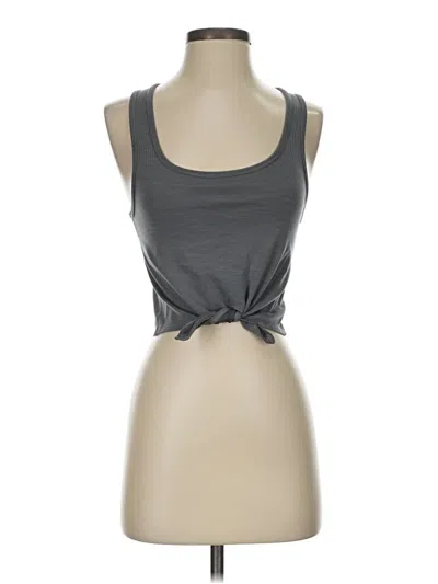 Pre-owned Beyond Yoga Tank Top Gray Strapless Neckline Tops