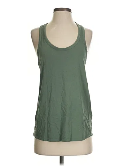 Pre-owned Beyond Yoga Tank Top Green Halter Neckline Tops