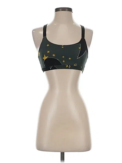 Pre-owned Beyond Yoga Tank Top Green Halter Neckline Tops