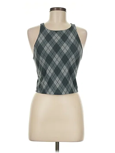 Pre-owned Beyond Yoga Tank Top Green Halter Neckline Tops