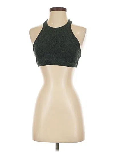 Pre-owned Beyond Yoga Tank Top Green Halter Neckline Tops