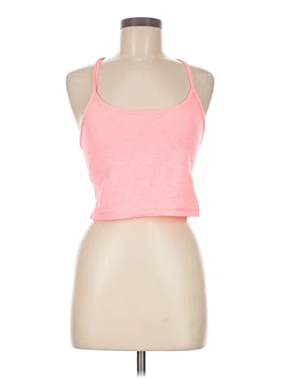 Pre-owned Beyond Yoga Tank Top Pink Halter Neckline Tops