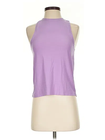 Pre-owned Beyond Yoga Tank Top Purple Halter Neckline Tops