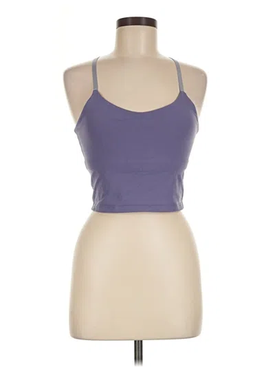 Pre-owned Beyond Yoga Tank Top Purple Halter Neckline Tops