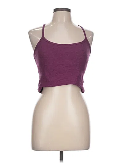 Pre-owned Beyond Yoga Tank Top Purple Halter Neckline Tops