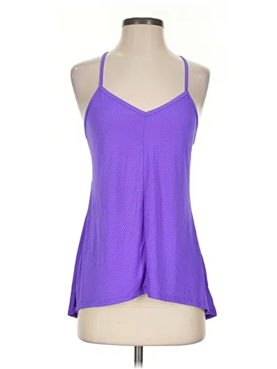 Pre-owned Beyond Yoga Tank Top Purple Halter Neckline Tops