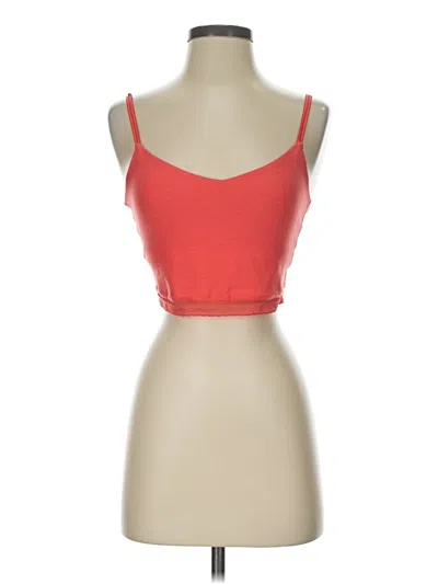 Pre-owned Beyond Yoga Tank Top Red Scoop Neck Tops