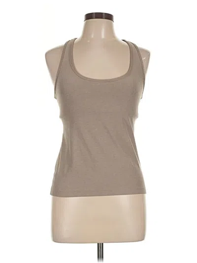 Pre-owned Beyond Yoga Tank Top Tan Halter Neckline Tops