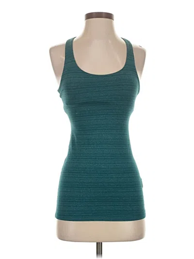 Pre-owned Beyond Yoga Tank Top Teal Halter Neckline Tops