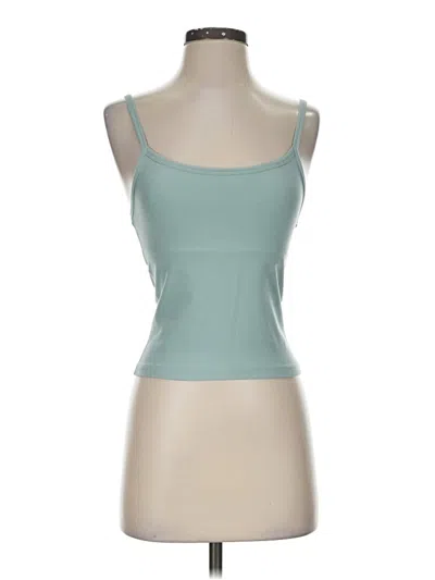 Pre-owned Beyond Yoga Tank Top Teal Strapless Neckline Tops