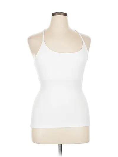 Pre-owned Beyond Yoga Tank Top White Halter Neckline Tops