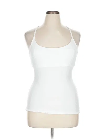 Pre-owned Beyond Yoga Tank Top White Halter Neckline Tops