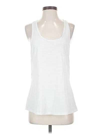 Pre-owned Beyond Yoga Tank Top White Halter Neckline Tops
