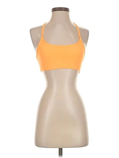 Pre-owned Beyond Yoga Tank Top Yellow Halter Neckline Tops