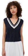 Beyond Yoga Cable Tipped Sweater Vest