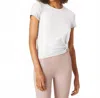 Beyond Yoga Top 'for A Spin' Tee In Cloud-white In White