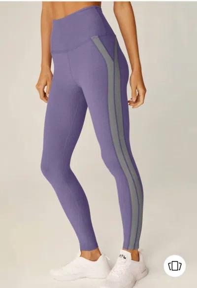 Beyond Yoga Top Line Midi Legging In Indigo Heather In Multi