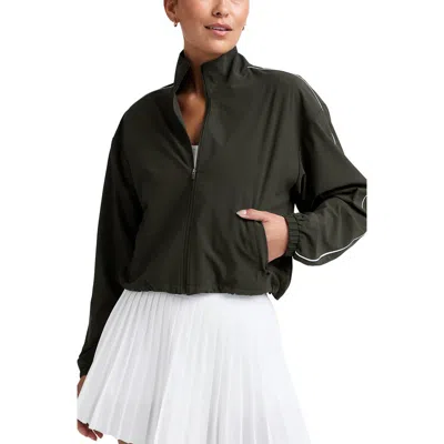 Beyond Yoga Track Jacket In Black