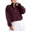 Beyond Yoga Track Jacket In Burgundy