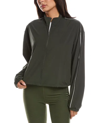 Beyond Yoga Track Jacket In Green
