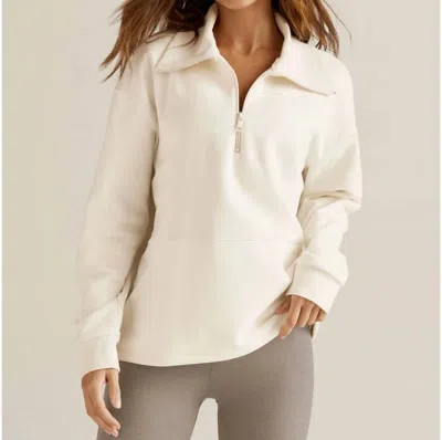 Beyond Yoga Trek Pullover In Fresh Snow
