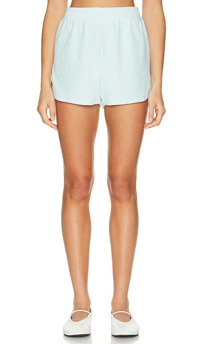 Beyond Yoga Tropez Terry Cloth Sweat Shorts In Tropical Waters