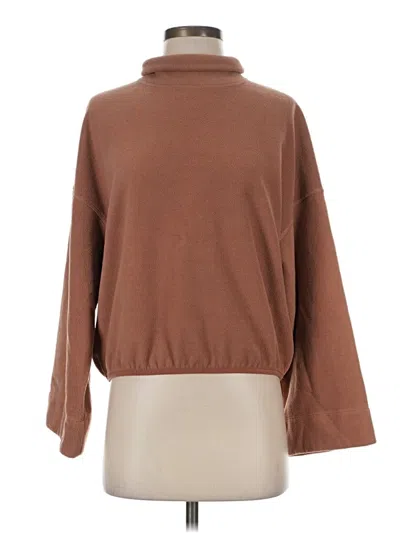 Pre-owned Beyond Yoga Turtleneck Sweater In Brown
