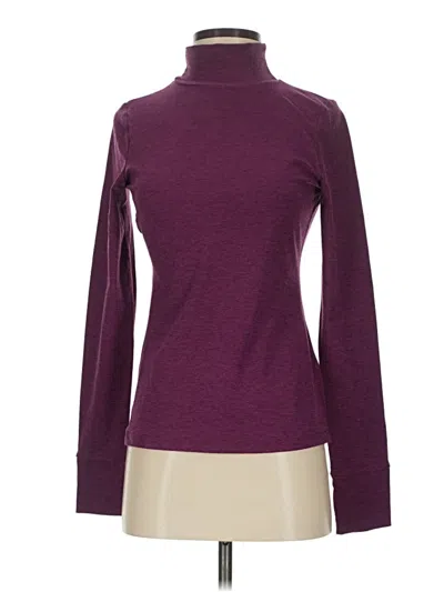Pre-owned Beyond Yoga Turtleneck Sweater In Purple