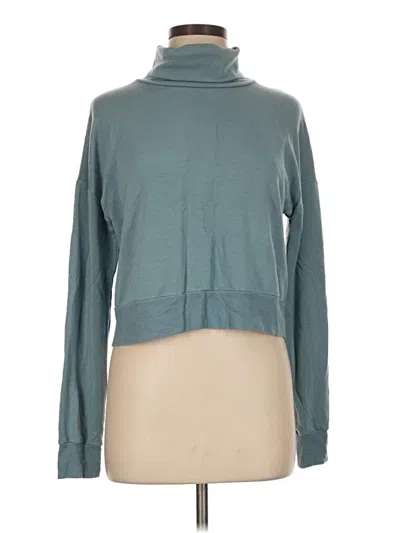 Pre-owned Beyond Yoga Turtleneck Sweater In Teal