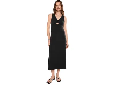 Beyond Yoga Twist Up Midi Dress Women's Dress Black: Lg