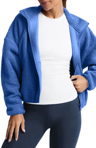 Beyond Yoga Unity Zip Jacket In Blue