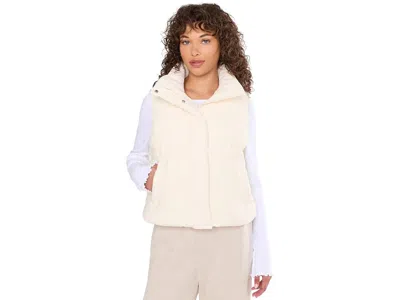 Beyond Yoga Up For It Puff Matte Vest Women's Coat Sea Salt: Xs, Polyester In White
