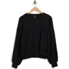Beyond Yoga Upper East Cropped Pullover Sweater In Black
