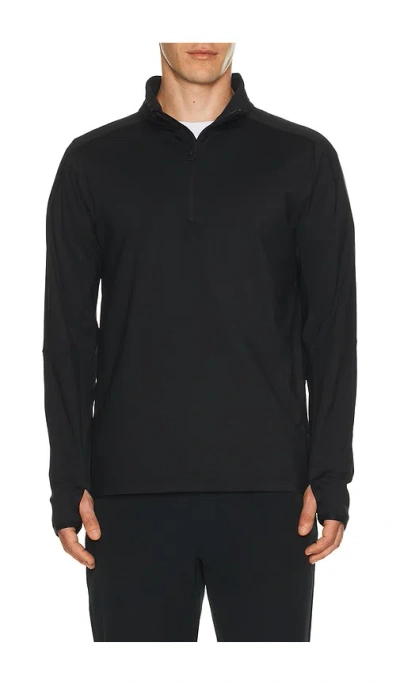 Beyond Yoga Warm Up Quarter Zip Pullover In Black