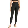 Beyond Yoga Well Rounded Space Dye Stirrup Leggings In Darkest Night
