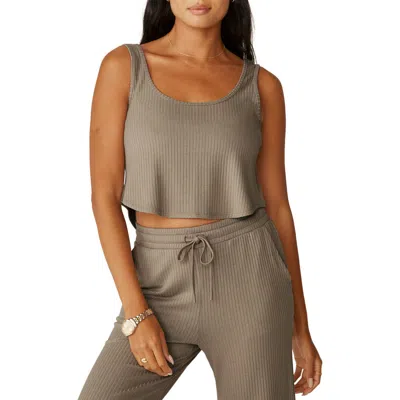 Beyond Yoga Well Traveled Crop Tank In Birch