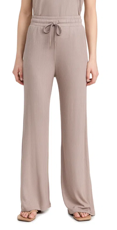 Beyond Yoga Well Traveled Wide Leg Trousers Oyster.