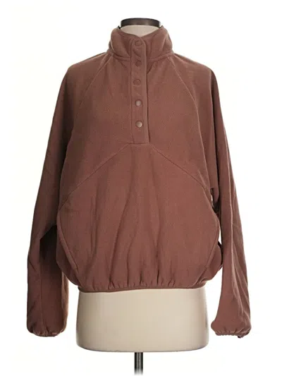 Pre-owned Beyond Yoga Windbreaker Jacket In Brown