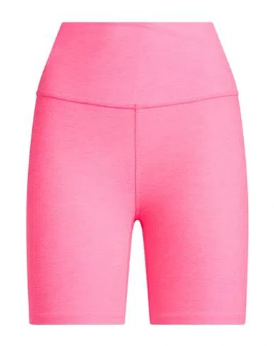 Beyond Yoga Woman Shorts & Bermuda Shorts Pink Size L Polyester, Elastane