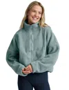 Beyond Yoga Unity Zip Jacket In Blue